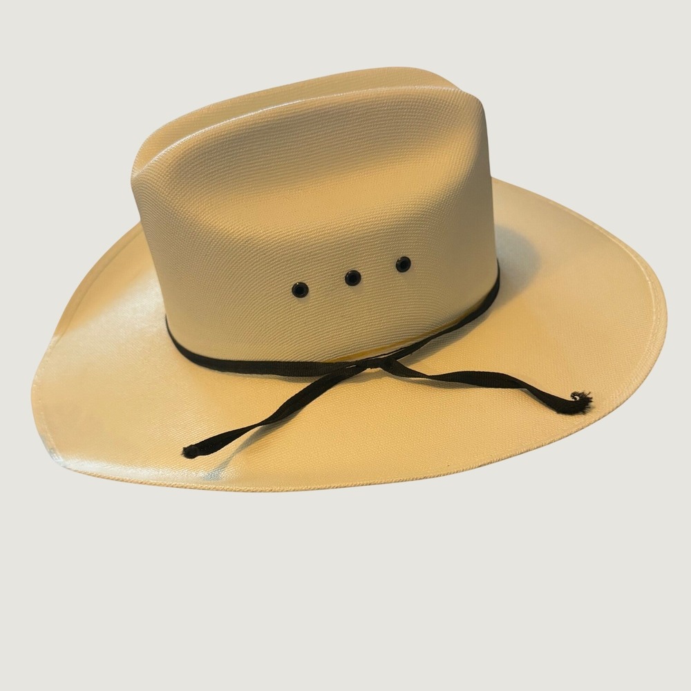 Cody James Cowboy Hat One Size Western Straw Cattleman Crease Cream White
